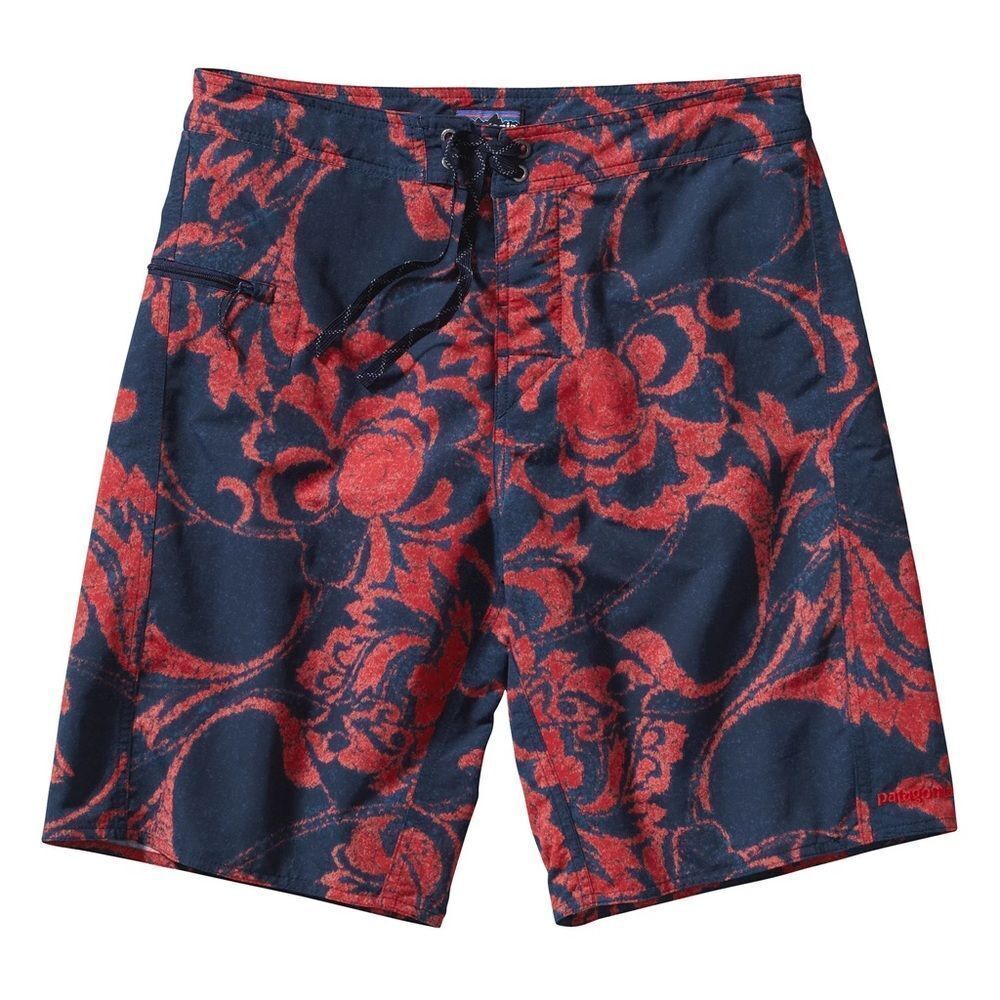Patagonia Wavefarer Blue & Red Quick Drying Drawstring Board Shorts. Size 34. - Picture 1 of 9